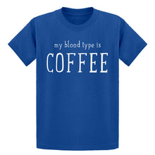 Youth My Blood Type is Coffee Kids T-shirt
