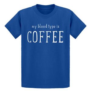 Youth My Blood Type is Coffee Kids T-shirt
