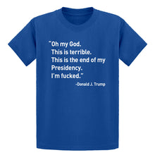 Youth This is the End of my Presidency Kids T-shirt