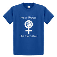 Youth Nevertheless She Persisted Kids T-shirt