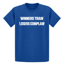Youth Winners Train, Losers Complain Kids T-shirt